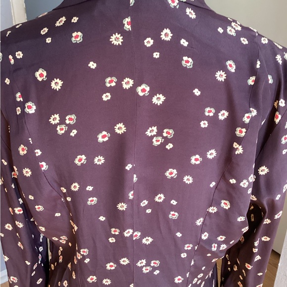 Vintage 90s DKNY Purple Floral Maxi Dress - Picture 8 of 9